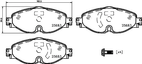 Brembo P85147 Тормозные колодки