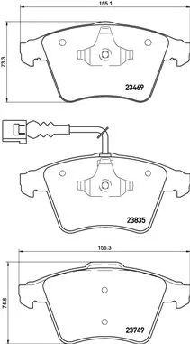 Brembo P85 149 Гальмівні колодки