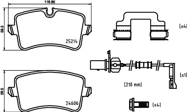 Brembo P85150 Тормозные колодки