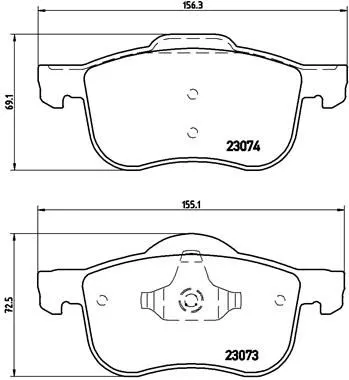 Brembo P86 016 Тормозные колодки