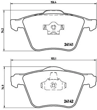 Brembo P86 018 Гальмівні колодки