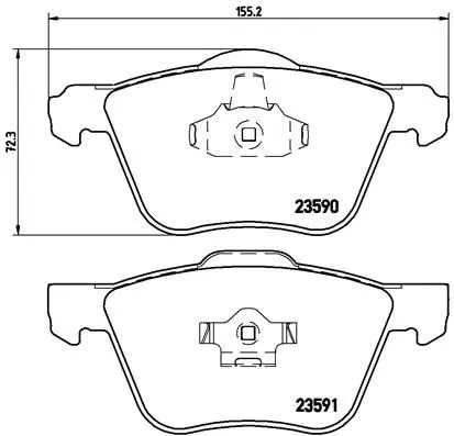 Brembo P86 022 Тормозные колодки