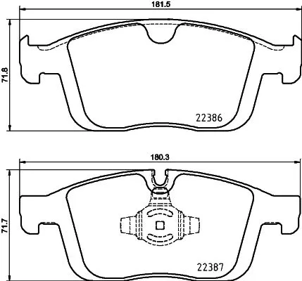 Brembo P86026 Гальмівні колодки