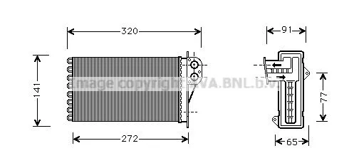 AVA QUALITY COOLING PE 6199 Радиатор печки