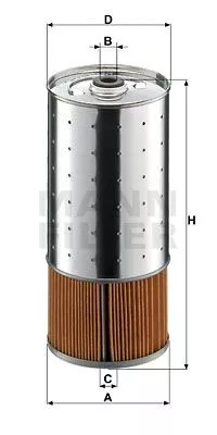 Масляный фильтр MANN-FILTER PF10551X на Mercedes T2/L