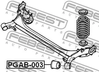 Febest PGAB-003 Сайлентблок задней балки