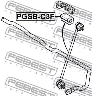 Febest PGSB-C3F Втулка стабилизатора