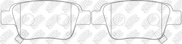 Nibk PN1239 Гальмівні колодки