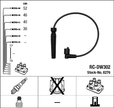NGK 8276 Высоковольтные провода