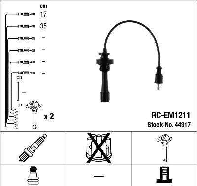 NGK 44317 Высоковольтные провода