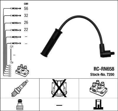 Ngk 7200 Високовольтні дроти