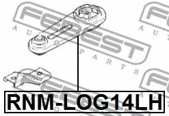 Febest RNM-LOG14LH Подушка двигателя