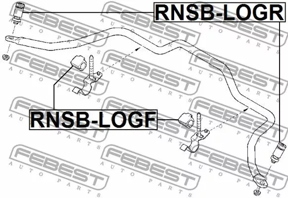 Febest RNSB-LOGF Втулка стабилизатора