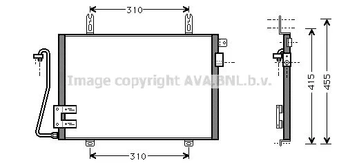 AVA QUALITY COOLING RT 5221 Радиатор кондиционера