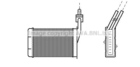 AVA QUALITY COOLING RT6101 Радіатор печі