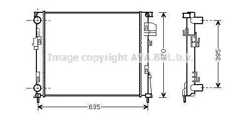 AVA QUALITY COOLING RTA2303 Радиатор охлаждения двигателя