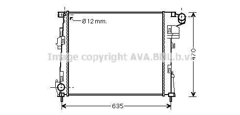 AVA QUALITY COOLING RTA 2427 Радиатор охлаждения двигателя