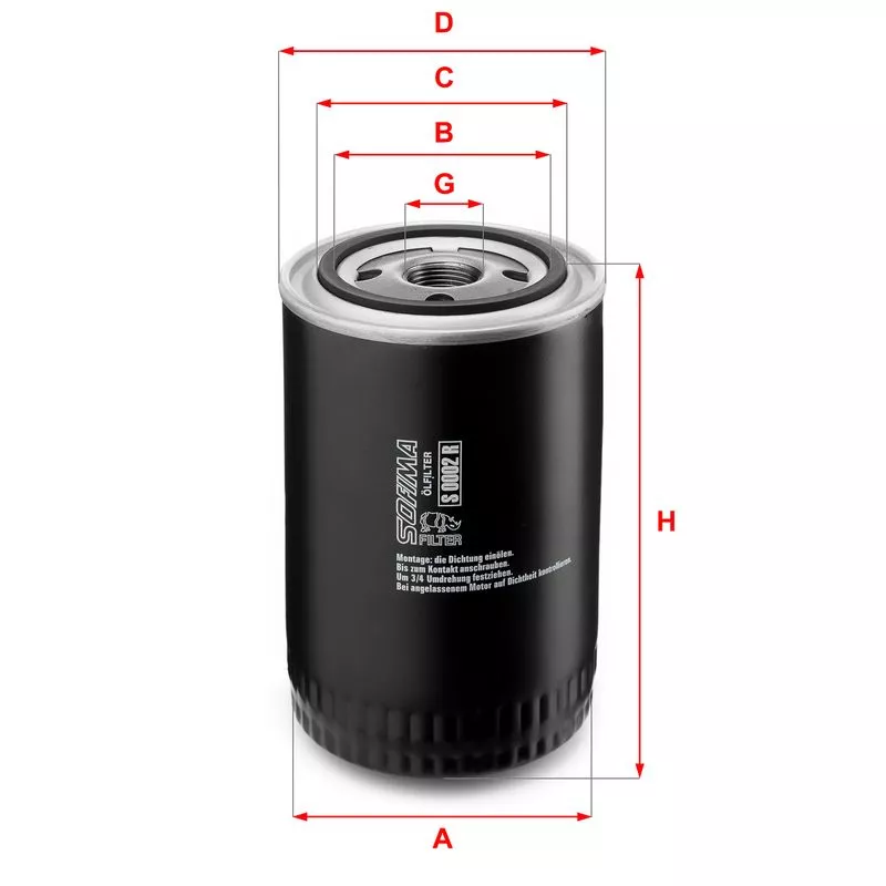 SOFIMA S0002R Оливний фільтр