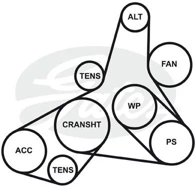 GATES 6301MC Клиновой ремень