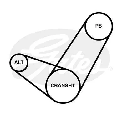 GATES 4PK788 Ремень генератора