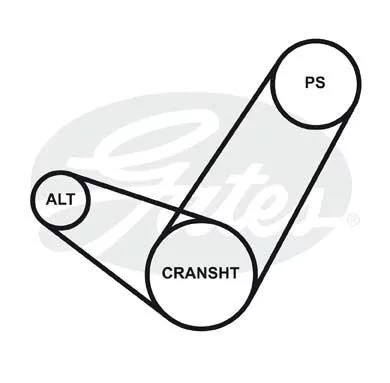 GATES 3PK905 Ремень генератора