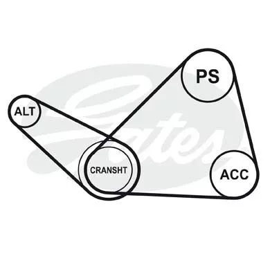 GATES 4PK913 Ремінь генератора