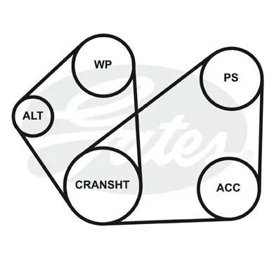GATES 4PK993 Ремень генератора