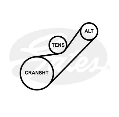 GATES 6PK883 Ремінь генератора