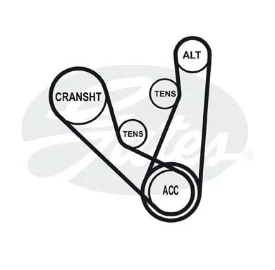 GATES 5PK848 Ремень генератора