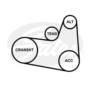 GATES 6PK963 Ремень генератора