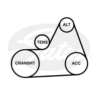 GATES 6PK965 Ремень генератора