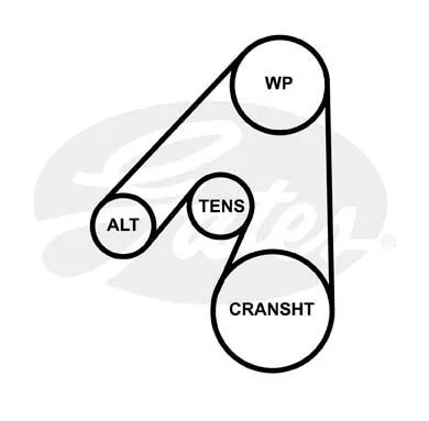 GATES 5PK1230 Ремень генератора