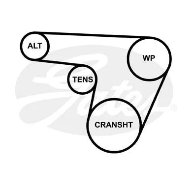 GATES 6PK1218 Ремень генератора