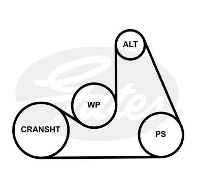 GATES 6PK1138 Ремень генератора
