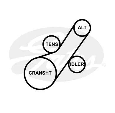 GATES 6PK803 Ремень генератора