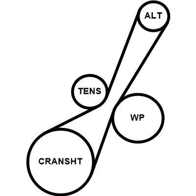 GATES 6PK923 Ремень генератора