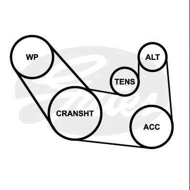 GATES 6PK963 Ремень генератора