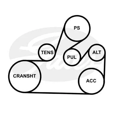 GATES 7PK1793 Ремень генератора