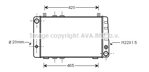 AVA QUALITY COOLING SA 2002 Радиатор охлаждения двигателя