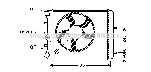 AVA QUALITY COOLING SAA 2013 Радиатор охлаждения двигателя