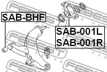 Febest SAB-001R Сайлентблок рычага