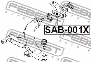 Febest SAB-001X Сайлентблок рычага