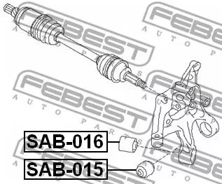 Febest SAB-016 Сайлентблок ричагу
