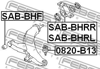 Febest SAB-BHRL Сайлентблок рычага