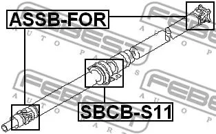 Febest SBCB-S11 Подвесной подшипник