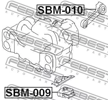 Febest SBM-009 Подушка двигуна