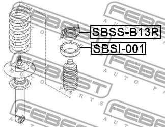Febest SBSS-B13R Опори і опорні підшипники амортизаторів