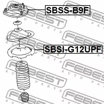 Febest SBSS-B9F Опора амортизатора