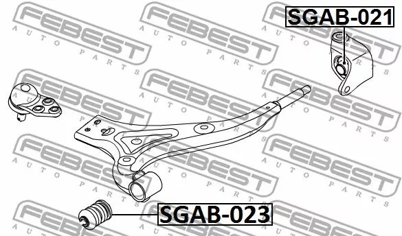 Febest SGAB-021 Сайлентблок рычага