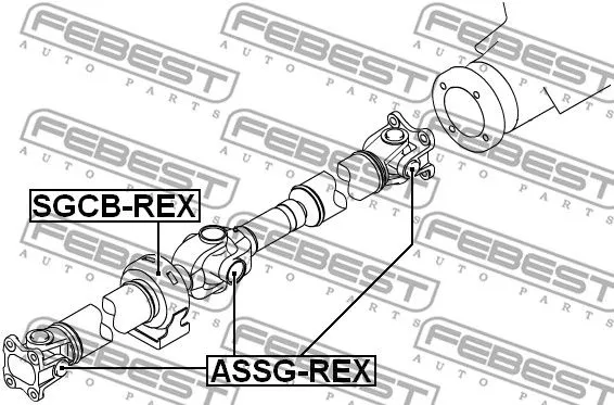 Febest SGCB-REX Подвесной подшипник